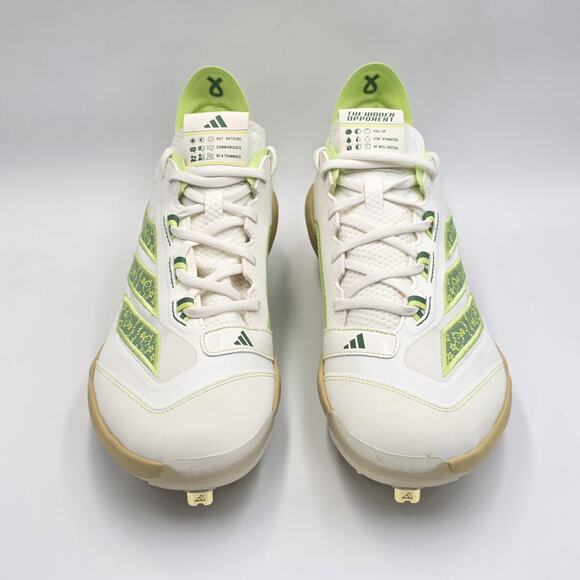 Adidas Adizero Impact MHA Men’s Sz 9 Baseball Cleats JQ8233 White Pulse Lime main image 10